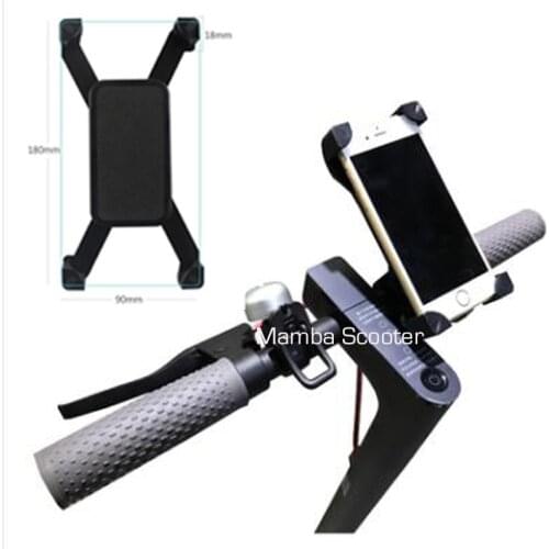 Adjustable Scooter Phone Holder Handbar Clip Stand Mount for Xiaomi Mijia M365 Electric Skateboard Qicycle EF1 Bike Anti-Slip