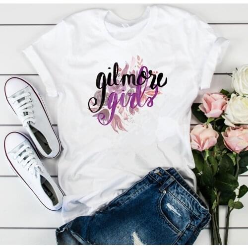 Gilmore Girls Shirt Cute Flower T-shirt Lukes Diner Tars Hollow Shirts Kawaii Harajuku Shirt Aesthetic Vintage Tees