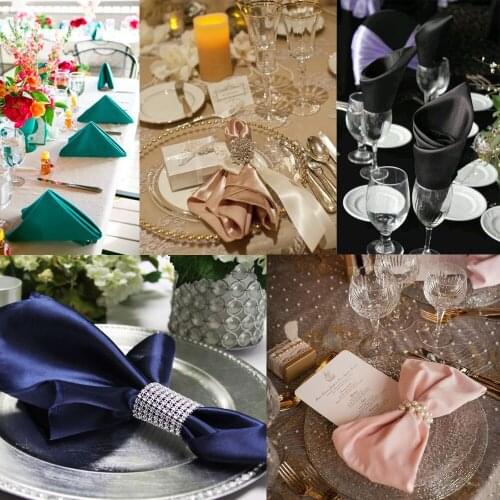 50x50cm Wedding Table Napkin Linen Napkin Polyester Cloth Napkins Handkerchief For Diner Xmas Supply Wedding Decor Party Favors