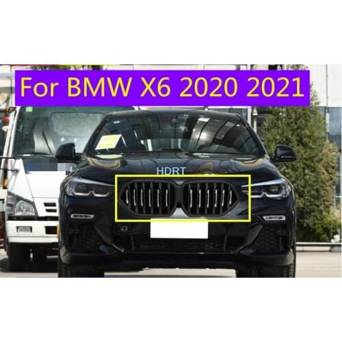 Car styling For BMW X6 G0630i 2020 2021 2pcs refitted Middle frame net frame decorative strip Series electroplating