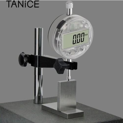 TANiCE 0.01mm/0.0005'' Digital Dial Indicator with Touch Switch DTI Gauge Dial Test 12.7mm/0.5'' High-Precision Measurement Tool