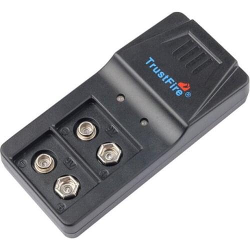 TrustFire Intelligent Charger 9V NiMH Battery Charger 2 Slots with Micro USB Port for 9V Li-ion NI-MH Batteries 9VBC01