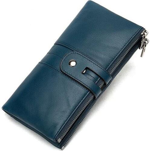 Women Long Clutch Wallets Female Genuine Leather Coin Bag Phone Purses Lady Cards Holder Party Bag Clutch with Coin Purse