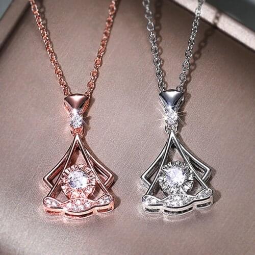 Huitan Modern Design Womens Wedding Necklace Stylish Neck Pendant High Quality Female Accessories O Chain 2021 Fashion Jewelry