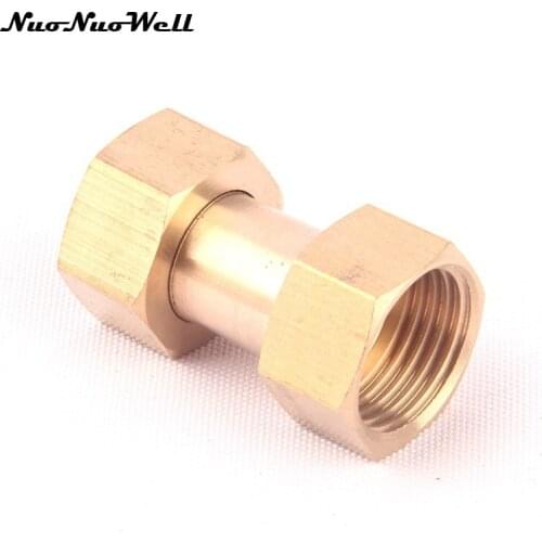 1pcs NuoNuoWell Brass 1/2" Female Thread Socket Garden Irrigation Pipe Adapter Metal Connector Parts Coupling Nipple Fittings