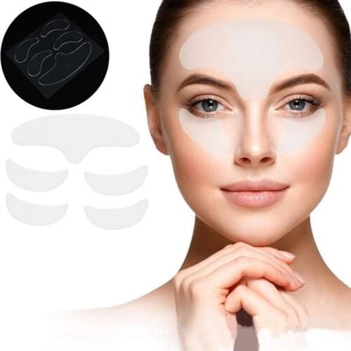 5pcs Reusable Anti Wrinkle Silicone Patches Skin Lifting Tool Face Forehead Neck Eye Anti Wrinkle Aging Care Sticker Pad Patch