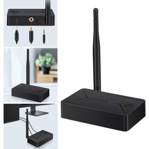 Audio Transmitter Coaxial Optical Fiber Bluetooth 5.0 Adapter 3.5mm Aux Stereo Hifi Wireless Audio Receiver For TV PC Headset