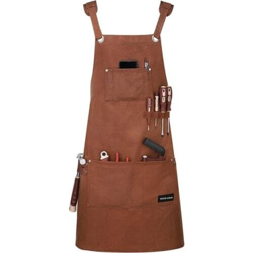 Denim Canvas Apron Baking Milk Tea Shop Barista Barber Gardening Outdoor Barbecue Men and Women Overalls
