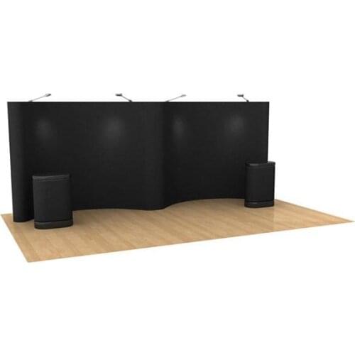 Flannel POP up Stand Exhibition Booth / Trade Show Booth Backdrop, POP up Stand with black flannel panels