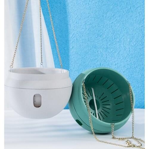 1Pcs With Fower/Green Plant Modern Style Flower Pot Plastic Self Watering Pot Hanging Baskets For Plants Plants Pots For Home