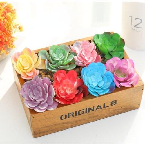 Simulation Succulent Bonsai Potted Plant Creative Fleshy Fake Flower Bonsai Home Indoor Living Room Decoration Furnishings Craft