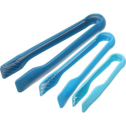 Kitchen Plastic Picking Tongs Salad Bacon Steak Clamp Tongs Food Bread Clip Kitchen Tools Gadget Reusable 3cps 6/8/10inch