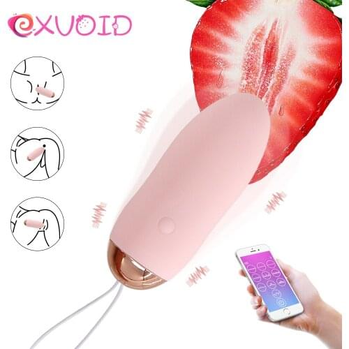 EXVOID G-spot Massager Bullet Vibrator APP Wireless Remote Control Vibrating Egg Vibrator Sex toys for Women Silicone Sex Shop