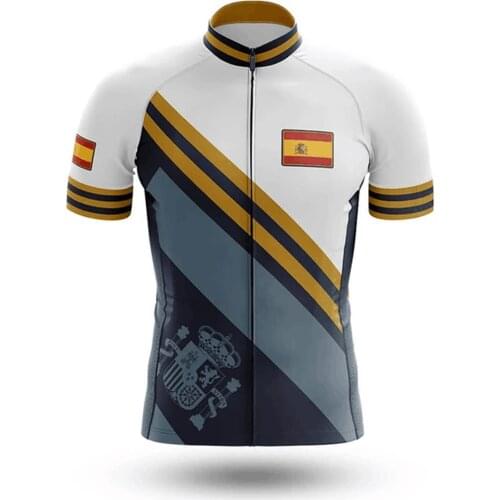 2020 pro TEAM Spain maillot ciclismo hombre verano short sleeve jersey wear summer quick dry jersey uniformes de ciclismo