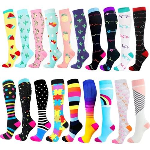 Compression Socks Varicose Veins Medical For Men & Women Golf Tube Outdoor Sports Running Pressure Socks Cycling Long Stockings