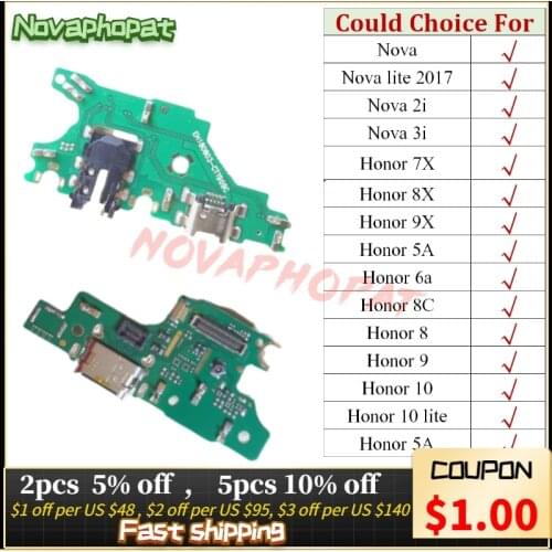 Novaphopat Microphones For Huawei Honor 9 Lite Phones