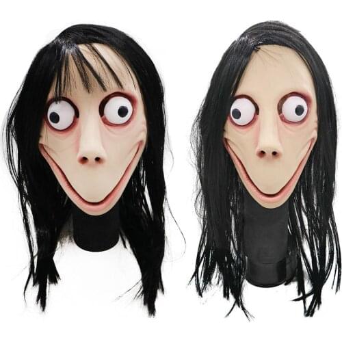 New Scary Masque Horror Halloween Cosplay Full Head Latex Masque Horror Masquerade Head Cover Adult Halloween Party Cosplay Prop