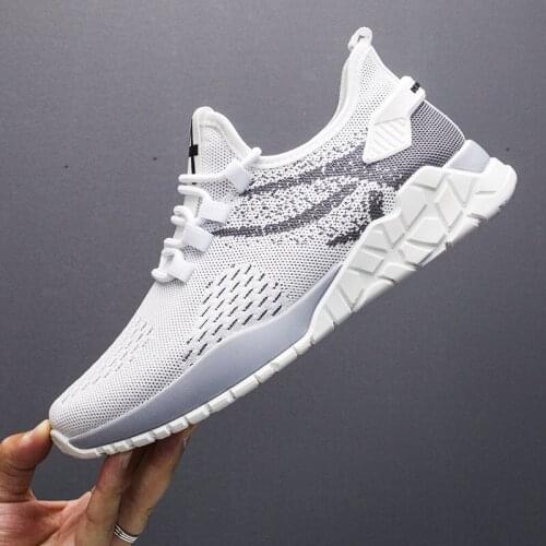 2020 new spring and autumn casual sports mens running trendy shoes simple mesh shoes trendy mesh mens shoes