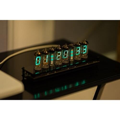 Nvarcher 8 Bit VFD Clock Retro Fluorescent Tube Glow Clock Motherboard Core Board Control Panel Digital Clock Without IV11 Tube