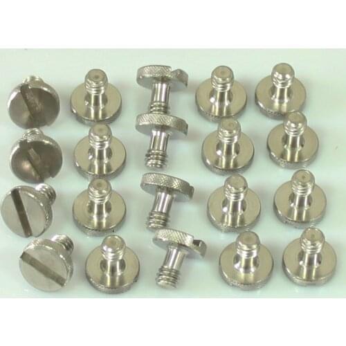 1/4" Stainless Steel Flat Head Screw for Camera / Tripod / QR Plate x 20 NEW 5d2 (pack of 20)