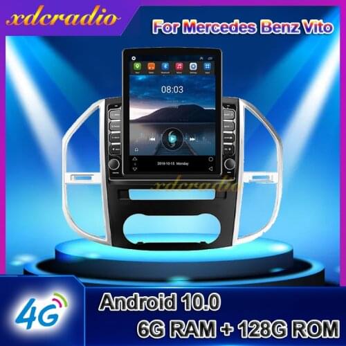 Xdcradio 10.4" Tesla Style Vertical Screen Android 9.0 For Mercedes Benz Vito Car Radio Automotivo Multimedia Player Navigation