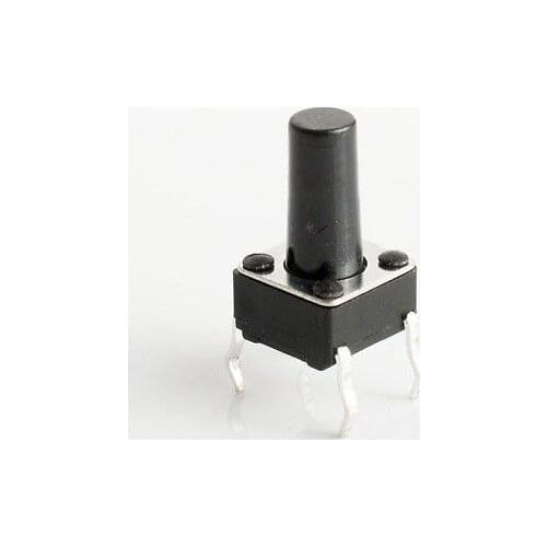 100pcs,4-pin DIP Tactile Push Button Switch Tact Switch 6X6X10.5mm