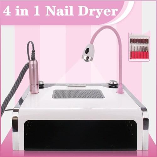 108W 4 In 1 UV Led Lamp Nail Manicure Vacuum Cleaner Nail Drill Manicure Lamp Nail Led Nail Dust Collector Manicure Machine