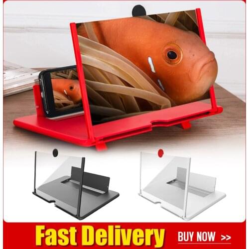 12 inch Folding Cell Phone Screen Magnifier Radiation Protection 3D HD Video Amplifier Large Screen Cell Phone Bracket Holder