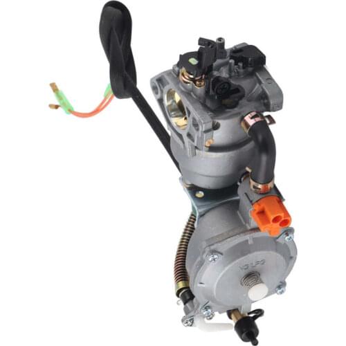 4.5-5.5KW LPG CNG Generator Dual Fuel Carburetor Replacement Parts Garden Tools Fit for GX390 188F Manual Choke Accessories
