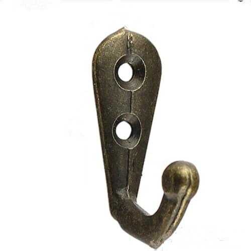 5Pcs Retro Zinc Alloy mini- Hooks for Clothes Coat Hat Bag Towel Hanger Bathroom Wall