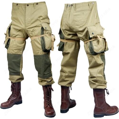 WW2 US Army Military ARMY M42 PANTS COTTON FASHION Paratrooper pants