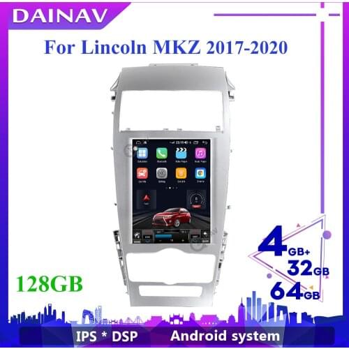 2din android 10.0 HD screen Car Multimedia DVD Video Player For Lincoln MKZ 2017 2018 2019 2020 Car Stereo Radio GPS Navigation