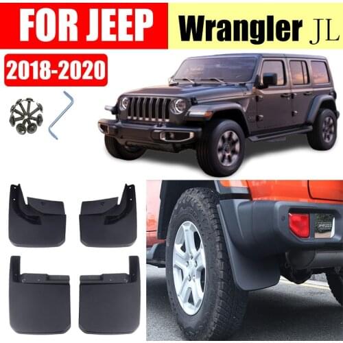 Mud flaps For Jeep Wrangler Sahara JL Mudguards Fender Wrangler Mud flap splash Guard Fenders car accessories Front Rear 4 pcs
