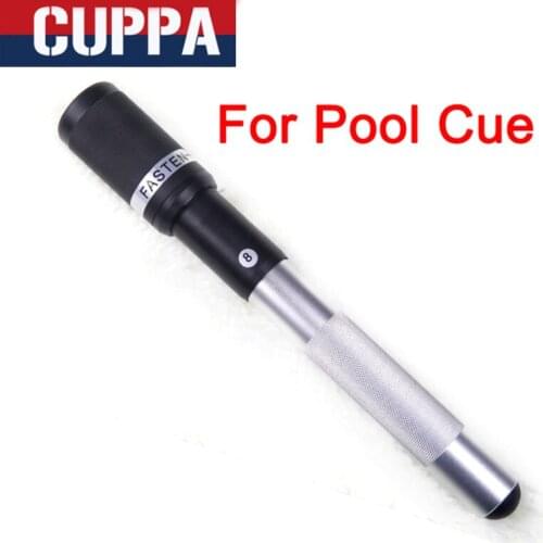 Cuppa 32cm Metal Handle Pool Cue Extension Billiard Accessories Black Silver Color China