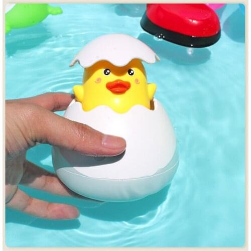 Baby Bath Toy Spray Duck Egg Watering Ducklings Sprinkling Duck Egg Baby Raining Clouds Children Playing Water Bathing Shower To