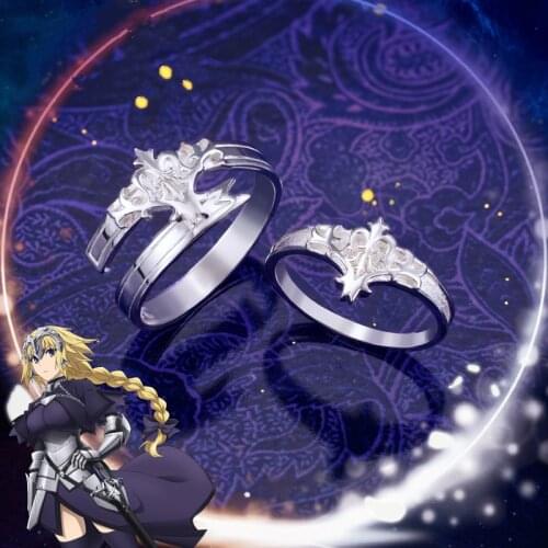 Fate Apocrypha Ring S925 Sliver Jewelry Religious Anime Cosplay Jeanne D'arc/alter Figure Model Gift Christian