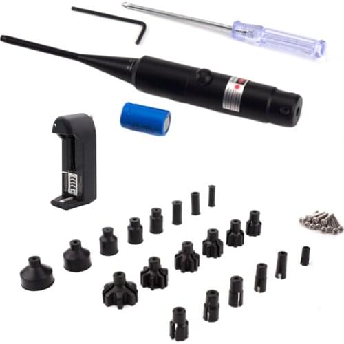 Laser Boresighter Kit for .177 to.50 12GA Caliber gun Laser Pointer Collimator Universal Bore Sighter Laser Collimator