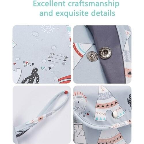 Multifunctional Baby Diaper Organizer Reusable Fashion Prints Mummy Storage Bag 20CA