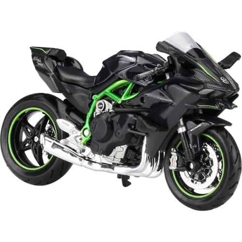 Maisto 1:18 Kawasaki Ninja H2 R Motorcycle Diecast Alloy Model Toy Black Motorbike Detachable Collection Boy Toys Free Shipping