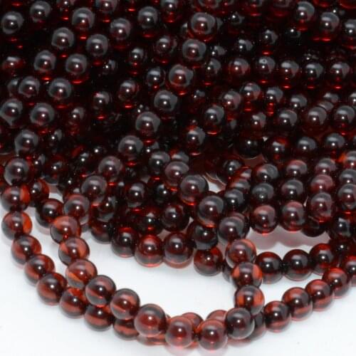 Natural Baltic Light - Dark Congac Amber Loose Round Beads 3.9mm-4mm , Stock Sale