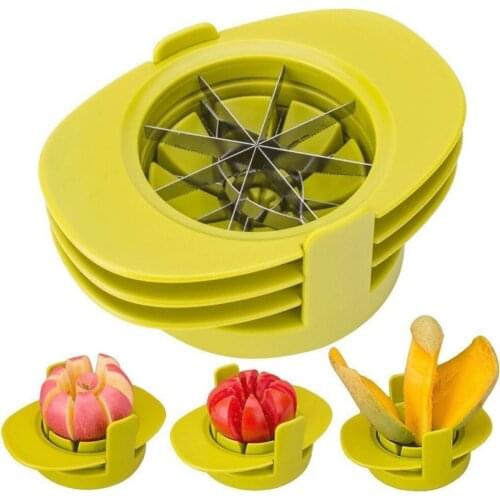 Apple Corers Slicer Stainless Steel Tomato Mango Slicer Multifunction Kitchen Gadget Dishwasher Safe Fruit Shredders Slicer Set