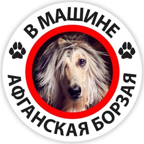 B0192# 13CM 17 CM Self-adhesive Decal Afghan Hound Dog Car Sticker Waterproof Auto Decors on Bumper Rear Window
