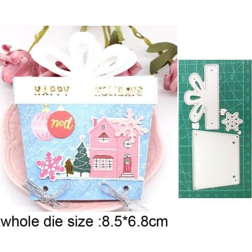 Christmas Gift Box New 2021 Metal Cutting Dies for DIY Scrapbooking Paper and Card Making Decorative Embossing Dies Craft dies