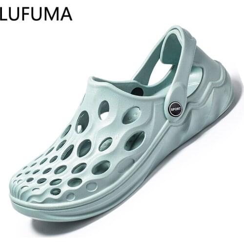 Summer Casual Shoes Men Sandals Soft Mesh Couple Beach Slippers Men Swimming Sandal Foam Runners Comfort Flip-flops Slipper