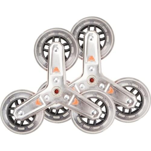 1 Pair 360 Swivel Shopping Cart Trolley Grocery Carts Heavy Duty Replacement Triangle Wheels Foldable Condo Pull Utility Folding