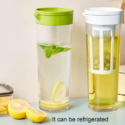 Tea Infuser Cup Heat-resistant Leakproof Widely Applied Plastic Water Bottle with Tea Jug Filter Hygienic Plastic Pitcher