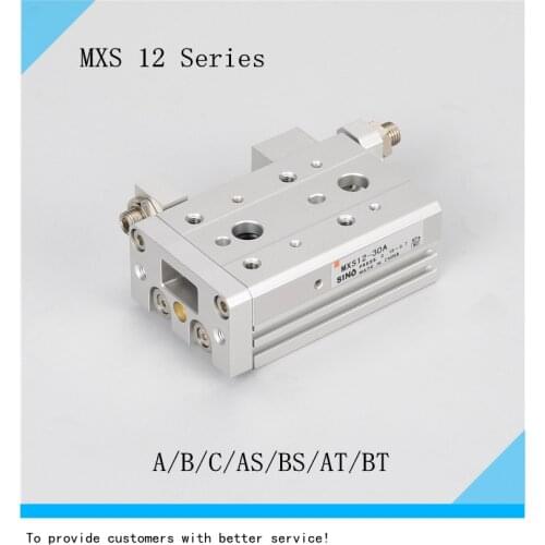 SMC type air cylinder MXS12-10/20/30/40/50/75/100AS/BS/AT/BT/A/B/C Pneumatic air slide table