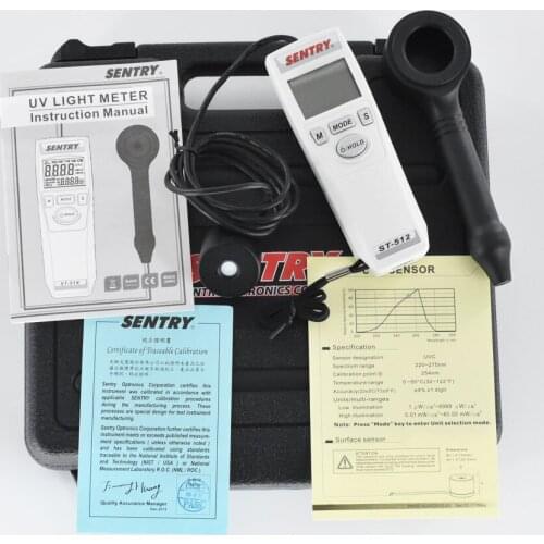 SENTRY ST-512 UVC UltraViolet Meter measure ultraviolet light radiation UV Meters Lux Meter