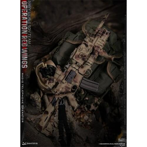 1/6th Weapon Gun M4 Model DAM 78081 Navy Seals Operation Red Wings Radio Telephone Operator For Usual 12 inch Doll Action