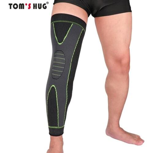 1 pcs Sports Long Knee Pads Knee Brace Support Knee Pads Knee Brace Bandage Knee Pad Non-slip Leg Support Leg Guards Keep Warm